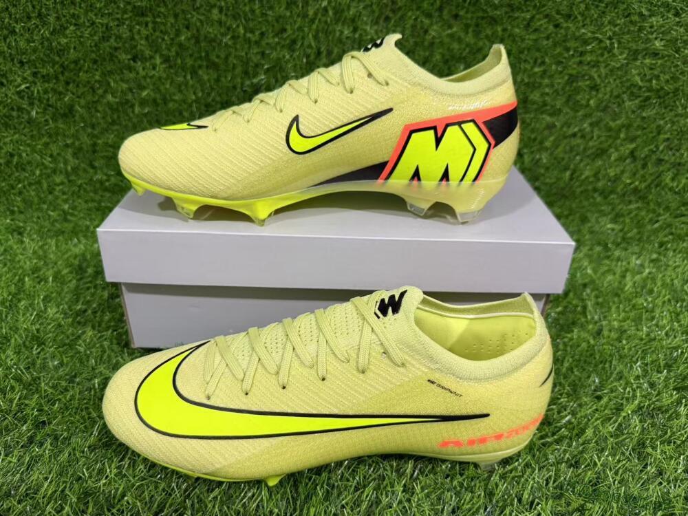 Unisex Nike Air Zoom Mercurial Vapor 16 Elite FG Firm Ground Low-Tops Football Boots - Yellow/Black/Red