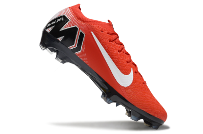 Men's KM x Nike Air Zoom Mercurial Vapor 16 Elite FG Firm Ground Low-Tops Football Boots - Red/White/Silver