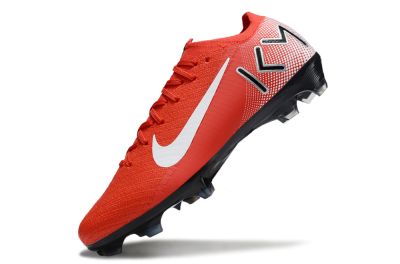 Men's KM x Nike Air Zoom Mercurial Vapor 16 Elite FG Firm Ground Low-Tops Football Boots - Red/White/Silver
