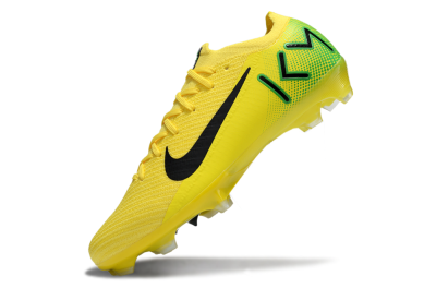 Men's KM x Nike Air Zoom Mercurial Vapor 16 Elite FG Firm Ground Low-Tops Football Boots - Yellow/Black/Green