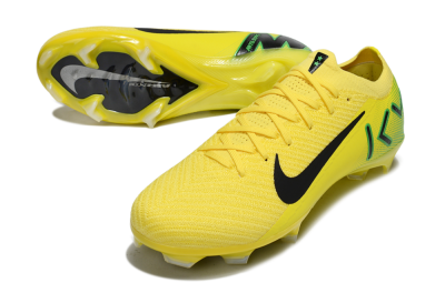 Men's KM x Nike Air Zoom Mercurial Vapor 16 Elite FG Firm Ground Low-Tops Football Boots - Yellow/Black/Green