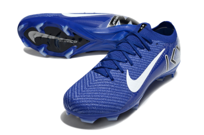 Men's KM x Nike Air Zoom Mercurial Vapor 16 Elite FG Firm Ground Low-Tops Football Boots - Blue/White/Black