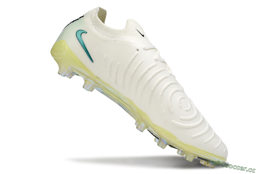Men's Nike Phantom GX 2 Elite AG Artificial Grass Low-Tops Football Boots - Beige/Black/Jade 5