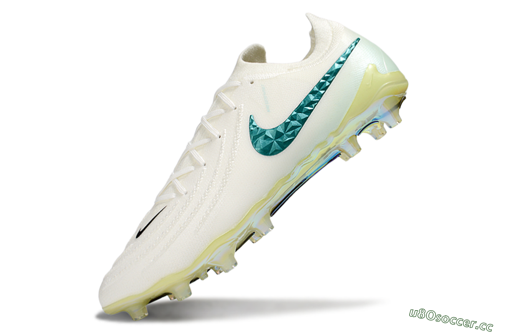 Men's Nike Phantom GX 2 Elite AG Artificial Grass Low-Tops Football Boots - Beige/Black/Jade 6