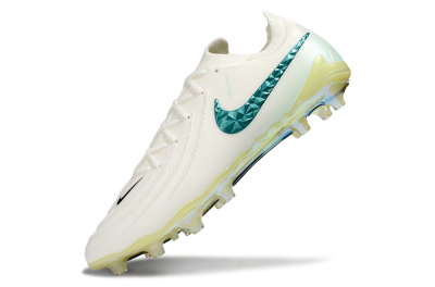 Men's Nike Phantom GX 2 Elite AG Artificial Grass Low-Tops Football Boots - Beige/Black/Jade