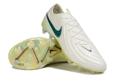 Men's Nike Phantom GX 2 Elite AG Artificial Grass Low-Tops Football Boots - Beige/Black/Jade
