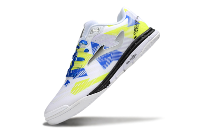 Men's Joma Top Flex IC Indoor & Futsal Low-Tops Football Shoes - White/Blue/Yellow