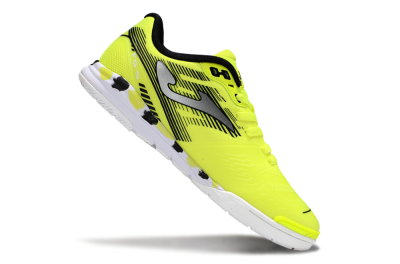 Men's Joma Top Flex IC Indoor & Futsal Low-Tops Football Shoes - Yellow/Silver/Black