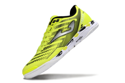 Men's Joma Top Flex IC Indoor & Futsal Low-Tops Football Shoes - Yellow/Silver/Black