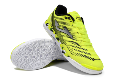 Men's Joma Top Flex IC Indoor & Futsal Low-Tops Football Shoes - Yellow/Silver/Black