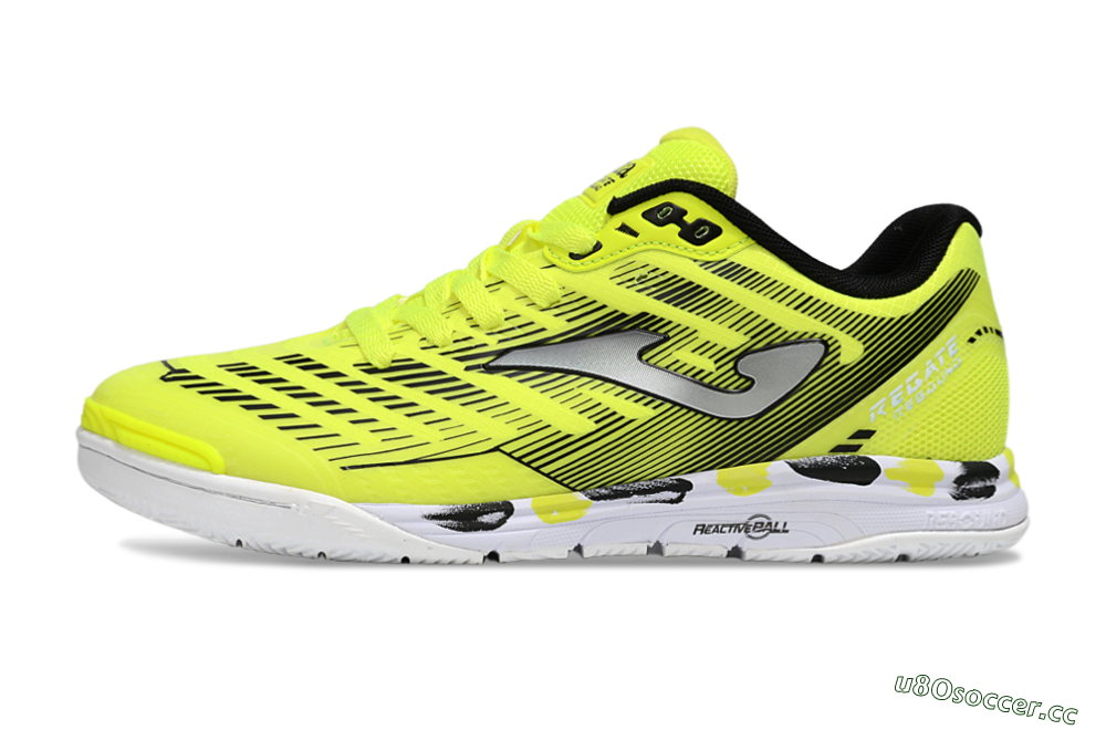 Men's Joma Top Flex IC Indoor & Futsal Low-Tops Football Shoes - Yellow/Silver/Black 0