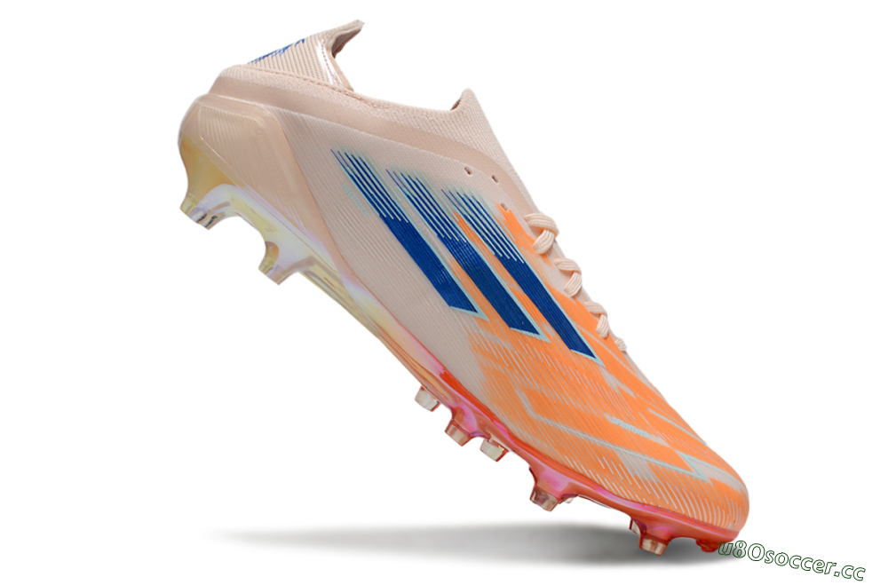 Men's Adidas F50 Elite FG Firm Ground Low-Tops Football Boots - Pink/Orange/Blue 4