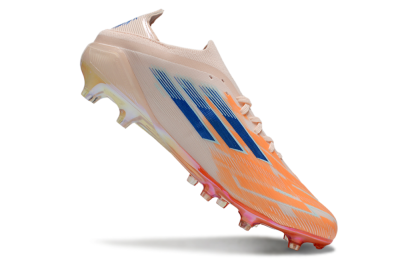 Men's Adidas F50 Elite FG Firm Ground Low-Tops Football Boots - Pink/Orange/Blue