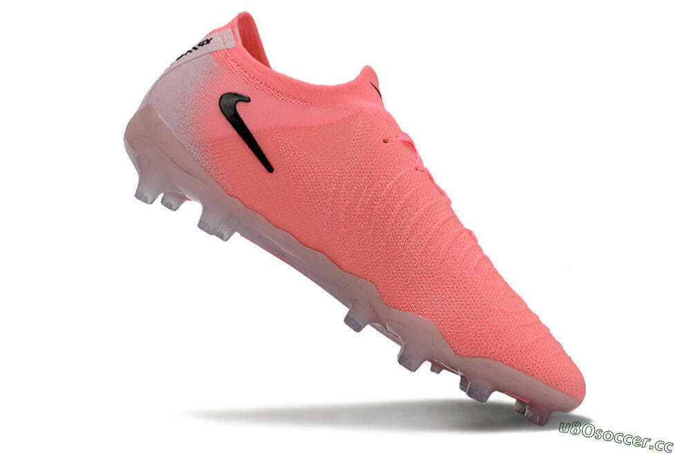 Men's Nike Phantom GX 2 Elite AG Artificial Grass Low-Tops Football Boots - Pink/Black 4