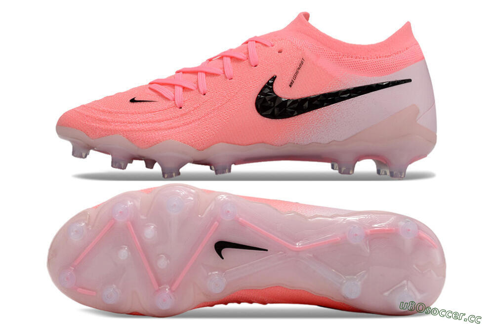 Men's Nike Phantom GX 2 Elite AG Artificial Grass Low-Tops Football Boots - Pink/Black 1
