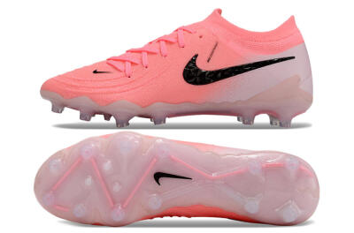 Men's Nike Phantom GX 2 Elite AG Artificial Grass Low-Tops Football Boots - Pink/Black