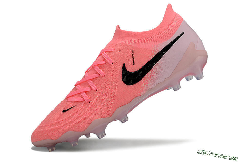 Men's Nike Phantom GX 2 Elite AG Artificial Grass Low-Tops Football Boots - Pink/Black 5
