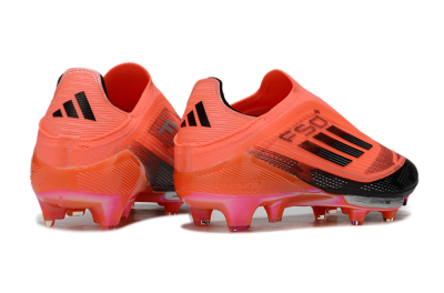 Unisex Adidas F50+ Elite Lightstrike Pro Laceless FG Firm Ground Low-Tops Football Boots - Red/Black/Silver