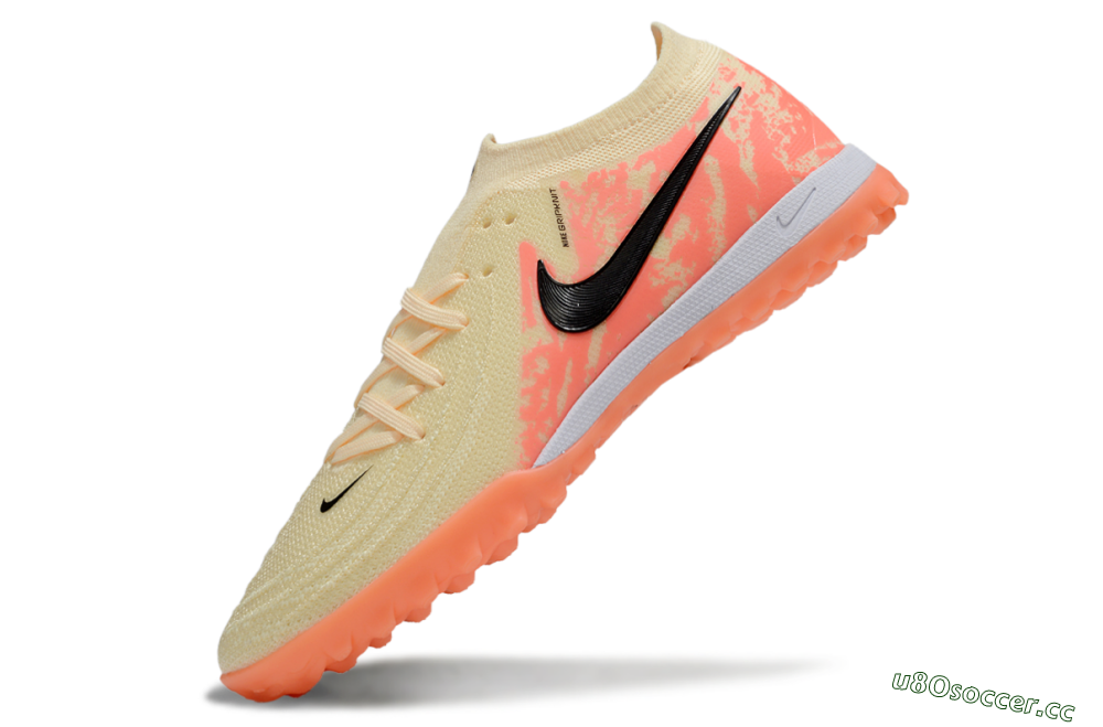 Men's Nike Phantom GX 2 Elite TF Artificial Turf Low-Tops Football Shoes - Yellow/Red/Black 5