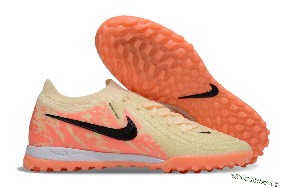Men's Nike Phantom GX 2 Elite TF Artificial Turf Low-Tops Football Shoes - Yellow/Red/Black 2