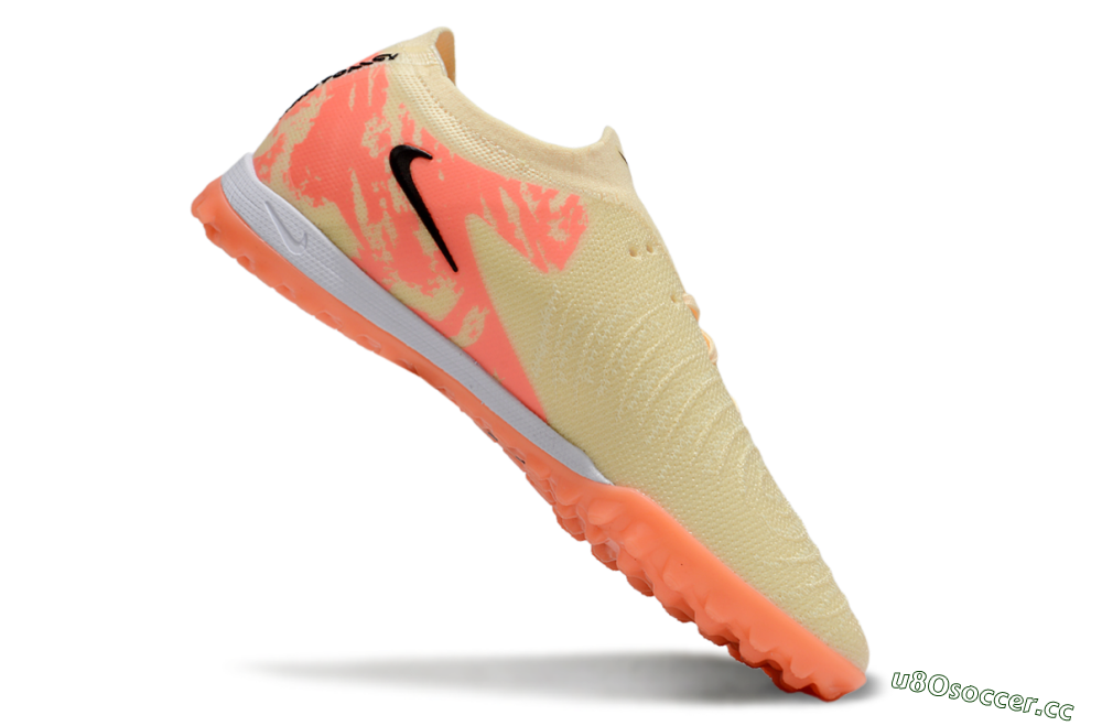 Men's Nike Phantom GX 2 Elite TF Artificial Turf Low-Tops Football Shoes - Yellow/Red/Black 4