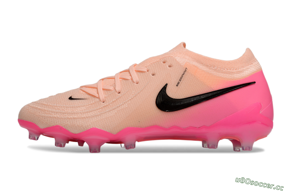 Men's Nike Phantom GX 2 Elite AG Artificial Grass Low-Tops Football Boots - Pink/Black 0