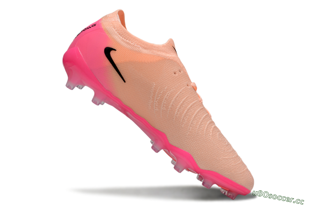 Men's Nike Phantom GX 2 Elite AG Artificial Grass Low-Tops Football Boots - Pink/Black 4
