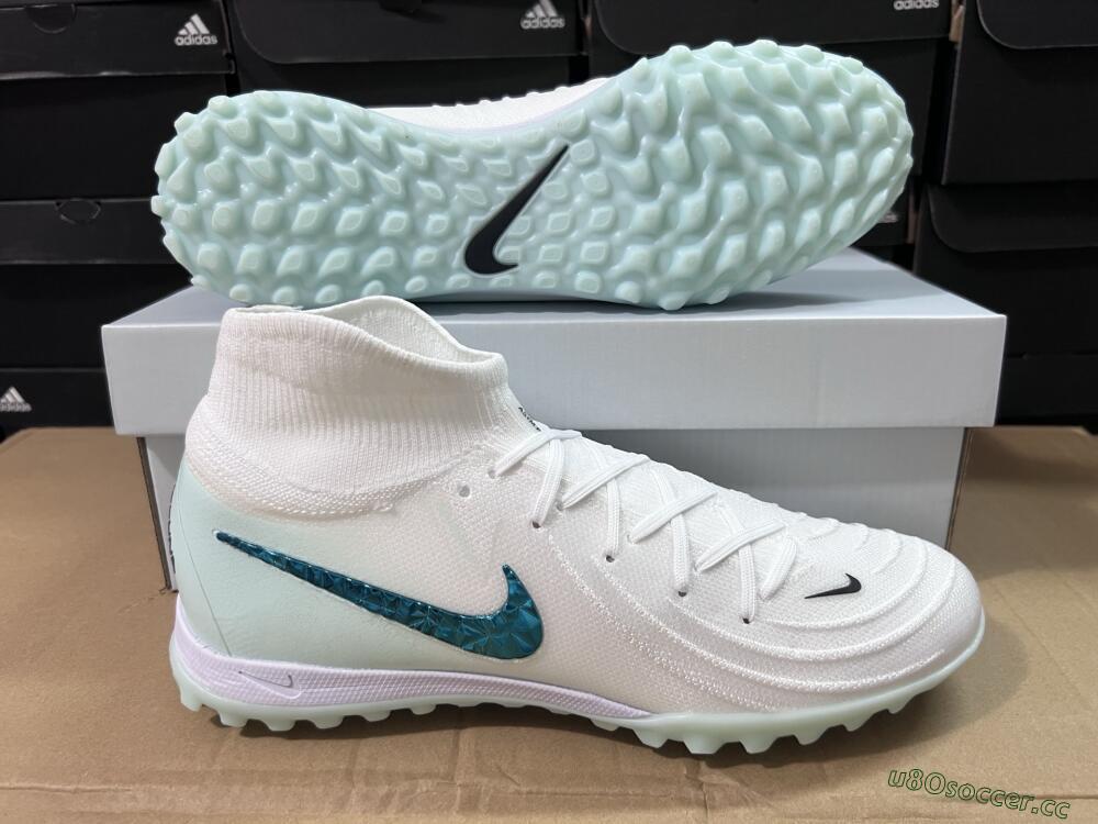 Unisex Nike Phantom Luna Elite TF Artificial Turf High-Tops Football Shoes - Beige/Green