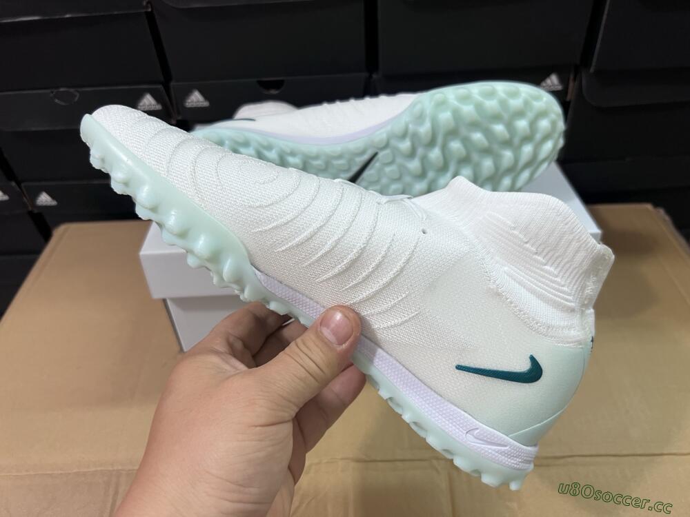 Unisex Nike Phantom Luna Elite TF Artificial Turf High-Tops Football Shoes - Beige/Green