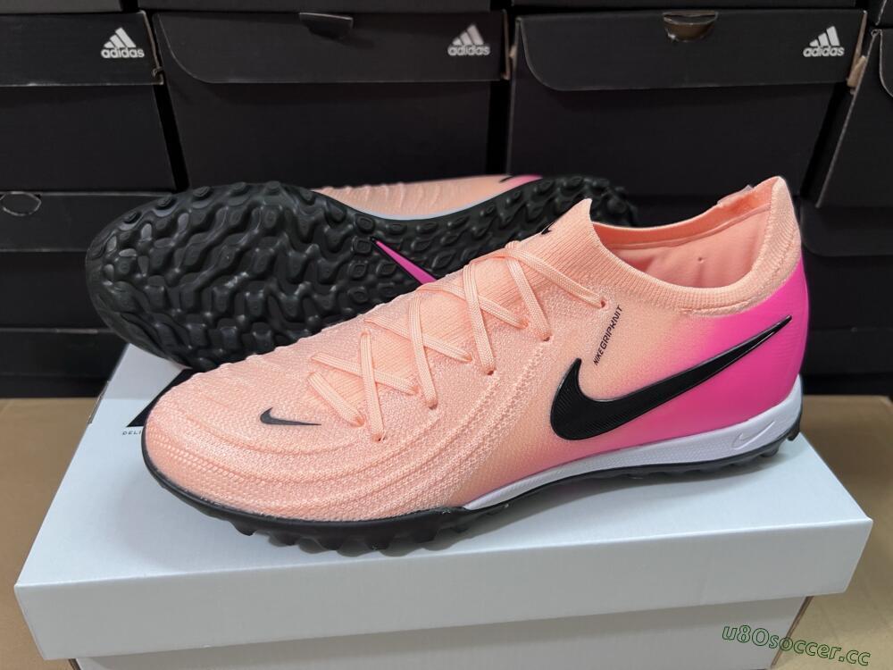 Unisex Nike Phantom GX 2 Elite TF Artificial Turf Low-Tops Football Shoes - Pink/Black