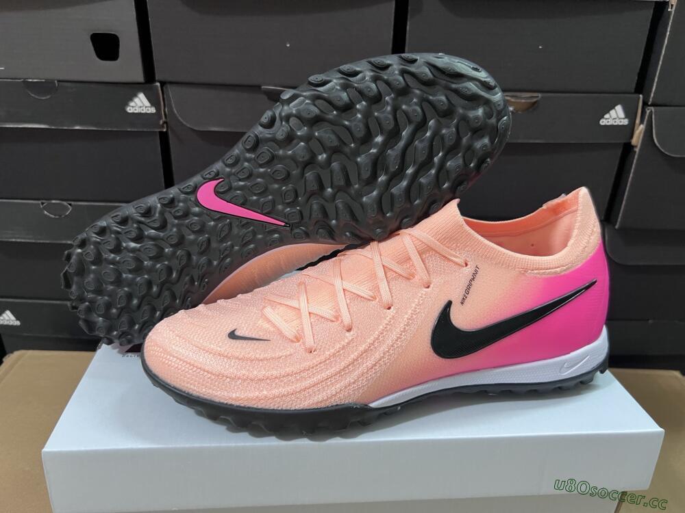Unisex Nike Phantom GX 2 Elite TF Artificial Turf Low-Tops Football Shoes - Pink/Black