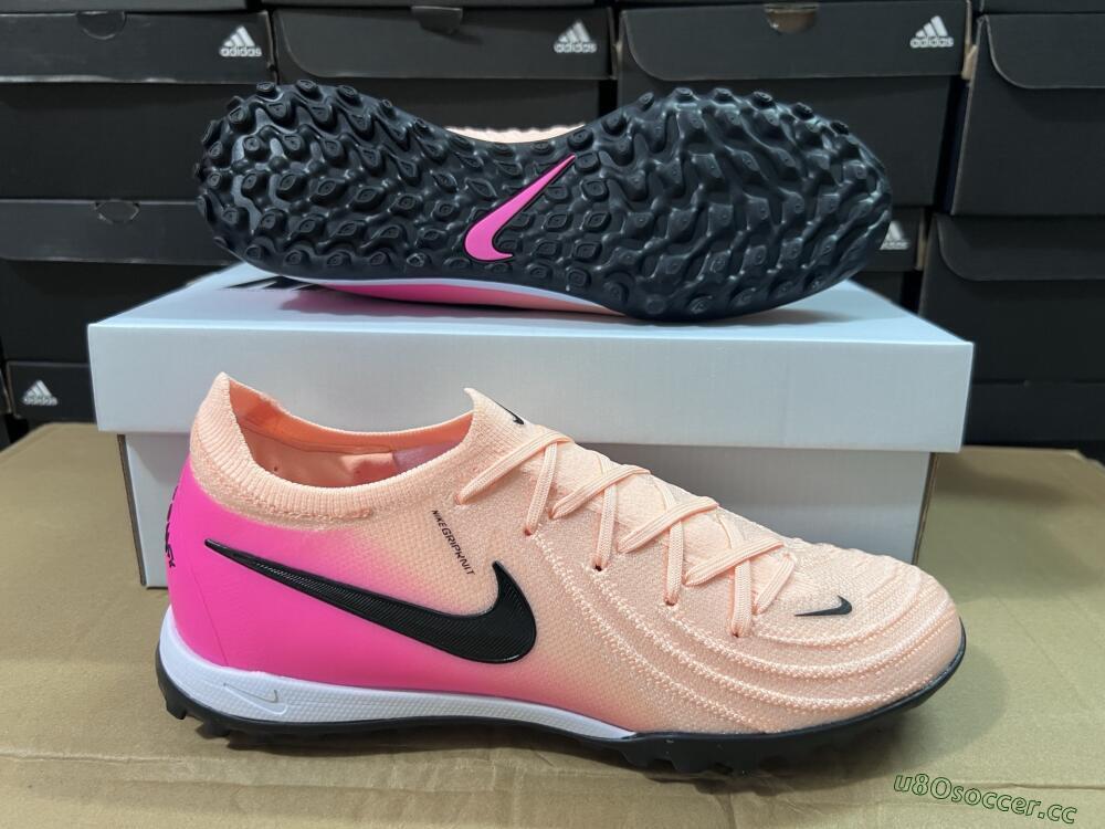 Unisex Nike Phantom GX 2 Elite TF Artificial Turf Low-Tops Football Shoes - Pink/Black