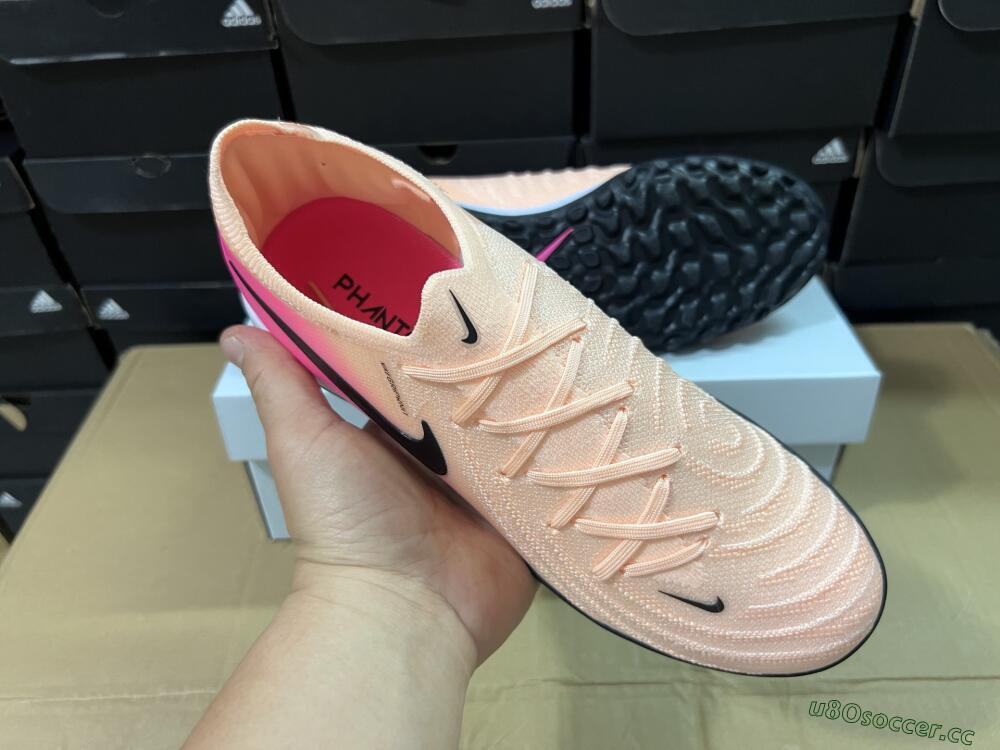 Unisex Nike Phantom GX 2 Elite TF Artificial Turf Low-Tops Football Shoes - Pink/Black
