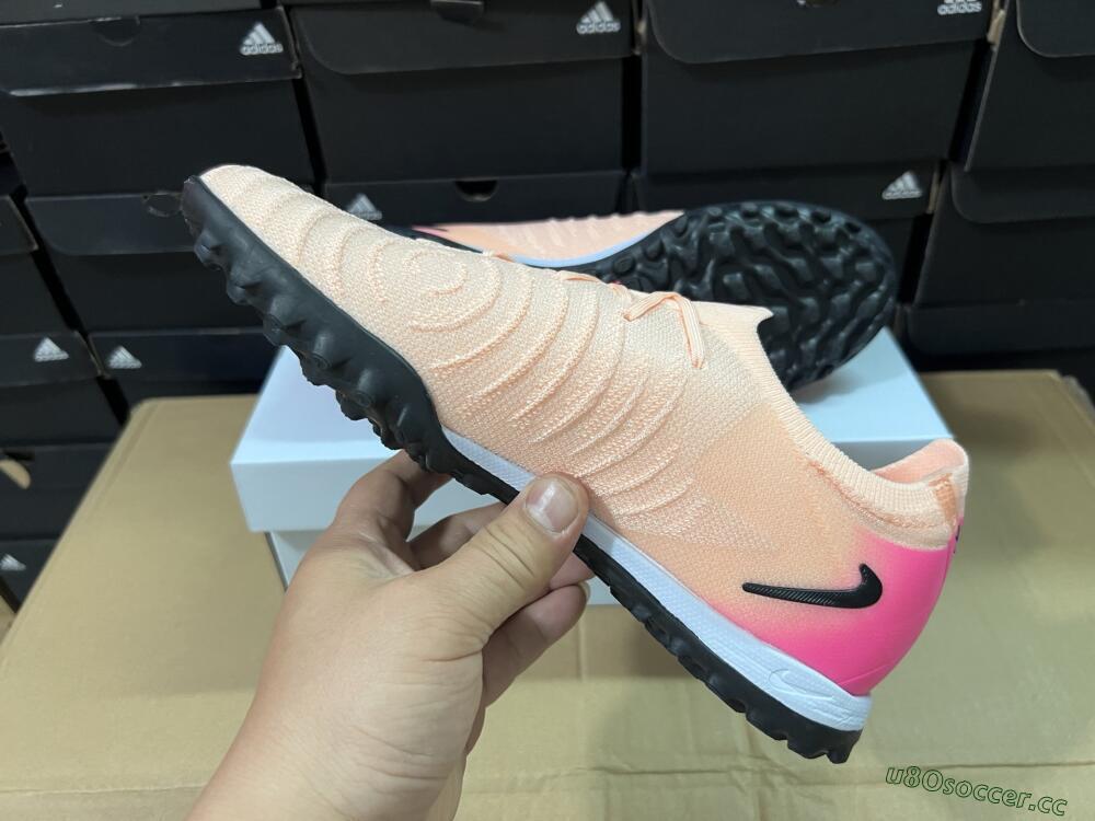 Unisex Nike Phantom GX 2 Elite TF Artificial Turf Low-Tops Football Shoes - Pink/Black