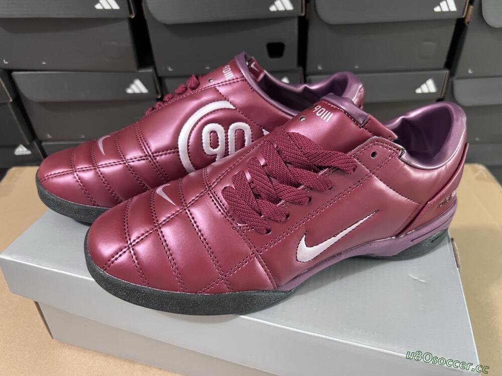 Men's Nike Total 90 II IC Indoor & Futsal Low-Tops Football Shoes - Red/Black/White