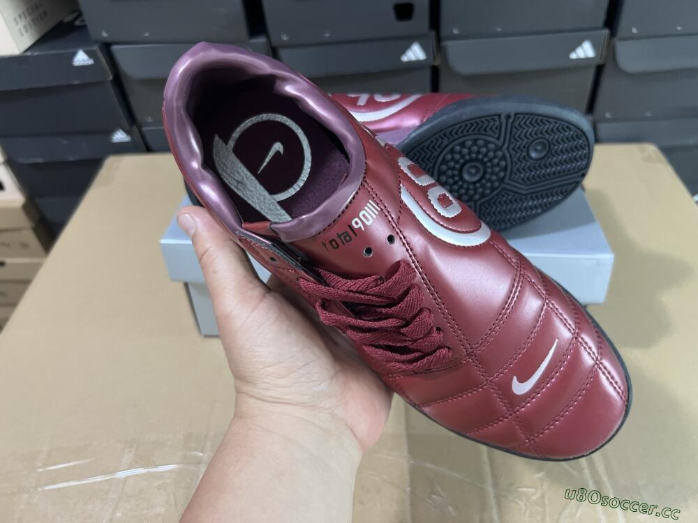 Men's Nike Total 90 II IC Indoor & Futsal Low-Tops Football Shoes - Red/Black/White