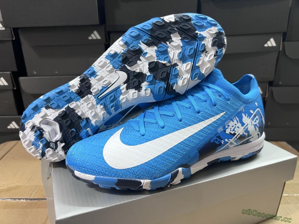 Unisex Nike Air Zoom Mercurial Vapor 16 Elite TF Artificial Turf Low-Tops Football Shoes - Blue/White/Black
