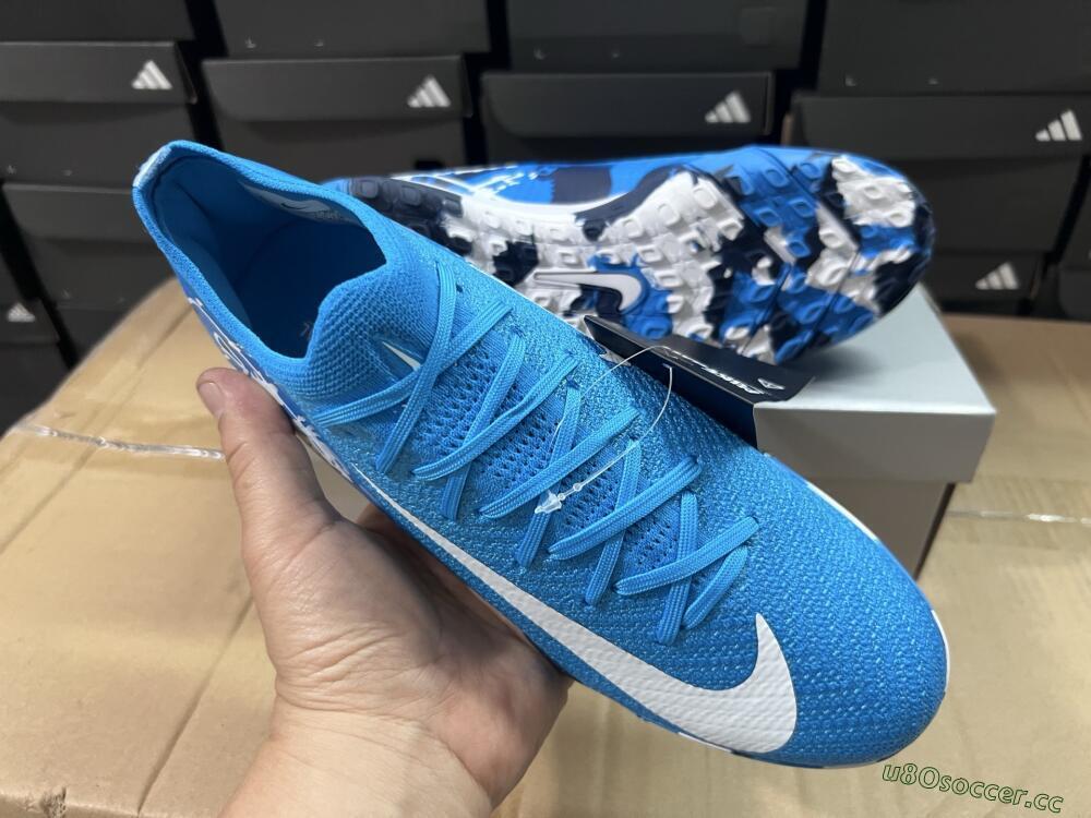 Unisex Nike Air Zoom Mercurial Vapor 16 Elite TF Artificial Turf Low-Tops Football Shoes - Blue/White/Black