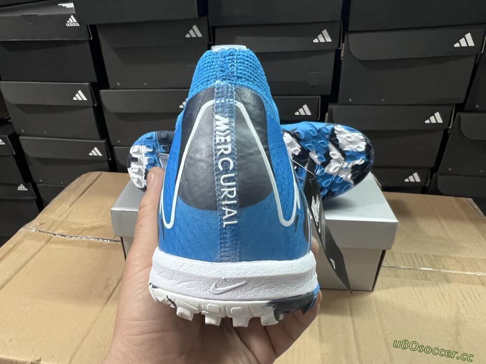 Unisex Nike Air Zoom Mercurial Vapor 16 Elite TF Artificial Turf Low-Tops Football Shoes - Blue/White/Black