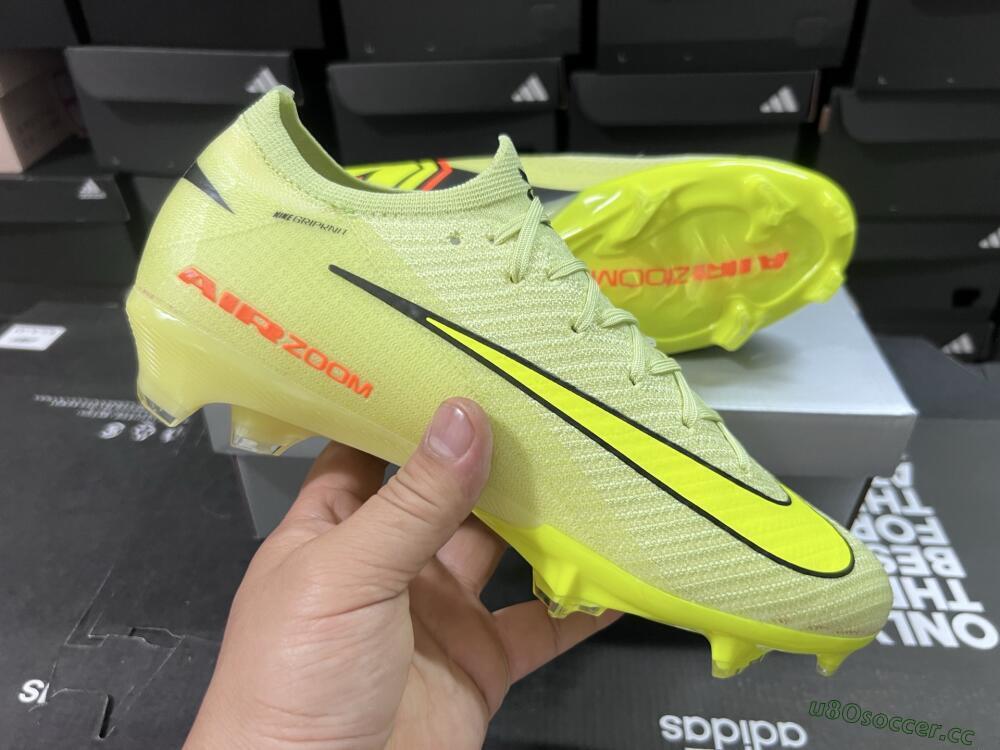 Unisex Nike Air Zoom Mercurial Vapor 16 Elite FG Firm Ground Low-Tops Football Boots - Yellow/Black/Red