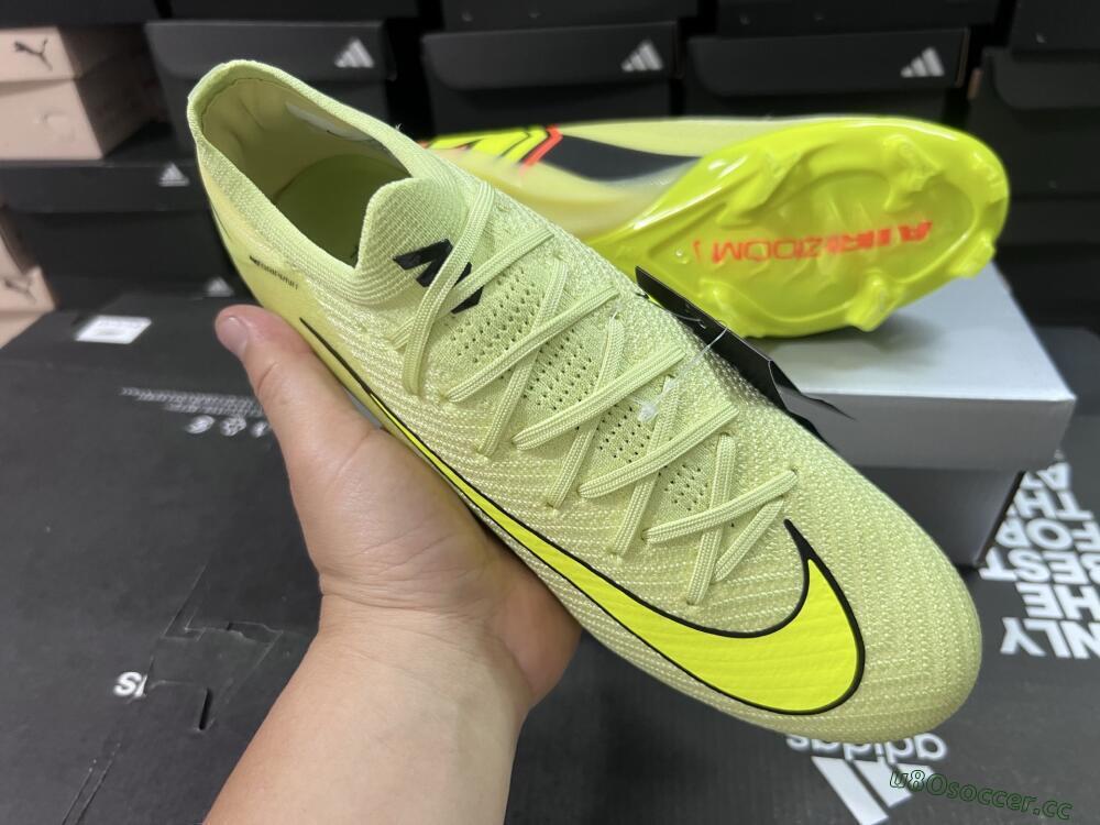 Unisex Nike Air Zoom Mercurial Vapor 16 Elite FG Firm Ground Low-Tops Football Boots - Yellow/Black/Red