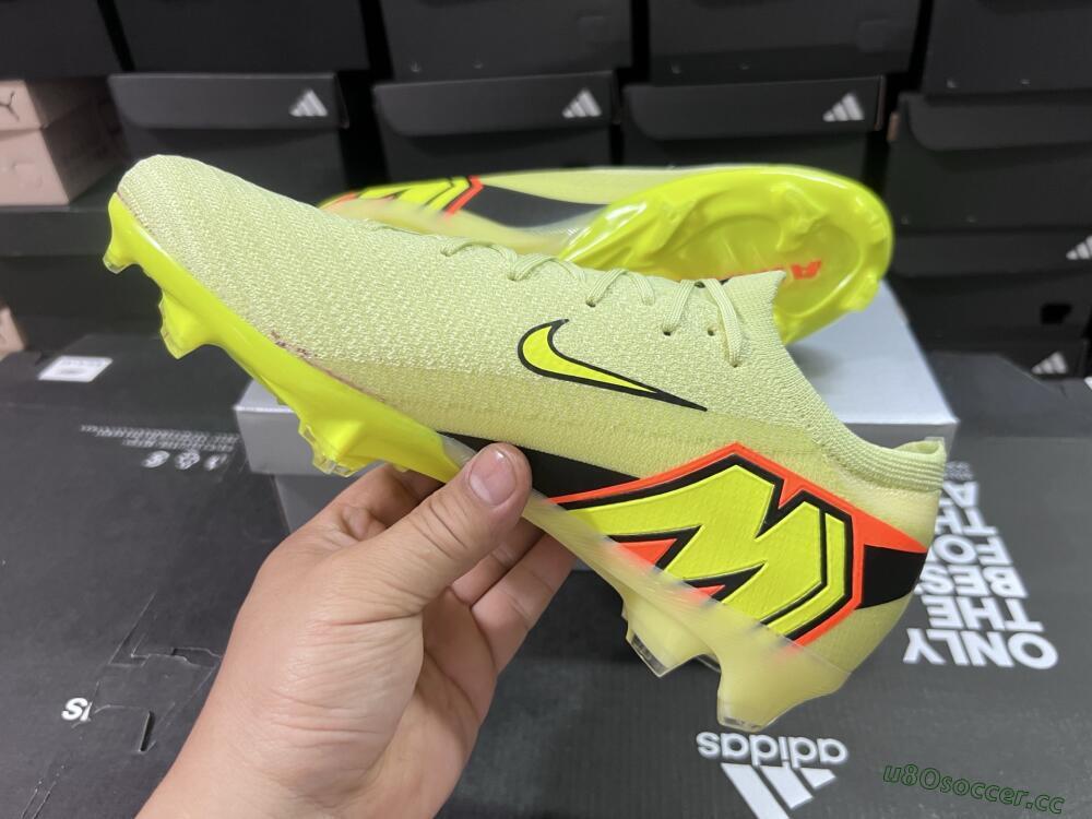 Unisex Nike Air Zoom Mercurial Vapor 16 Elite FG Firm Ground Low-Tops Football Boots - Yellow/Black/Red