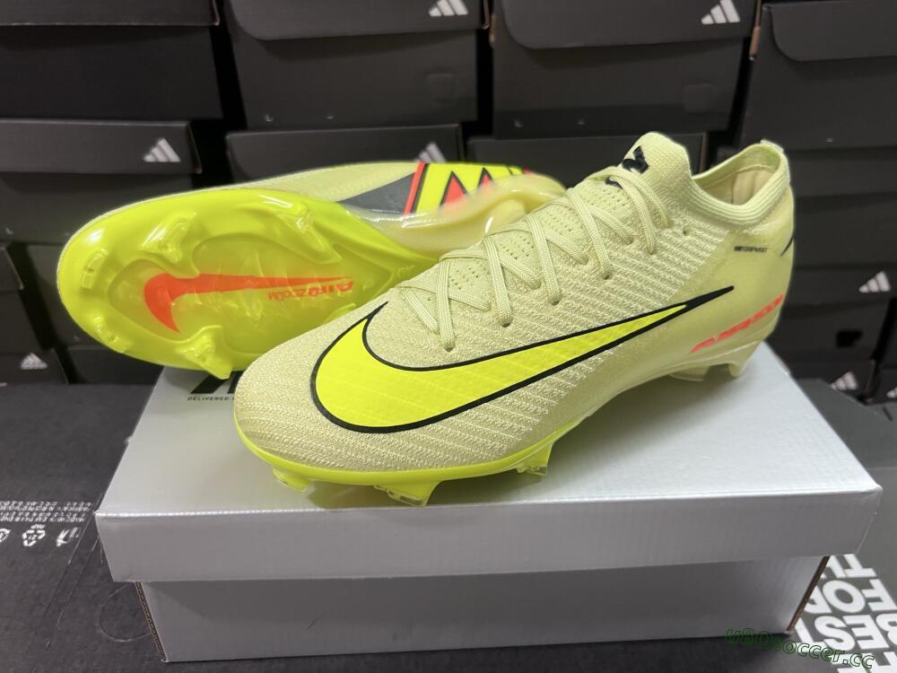 Unisex Nike Air Zoom Mercurial Vapor 16 Elite FG Firm Ground Low-Tops Football Boots - Yellow/Black/Red