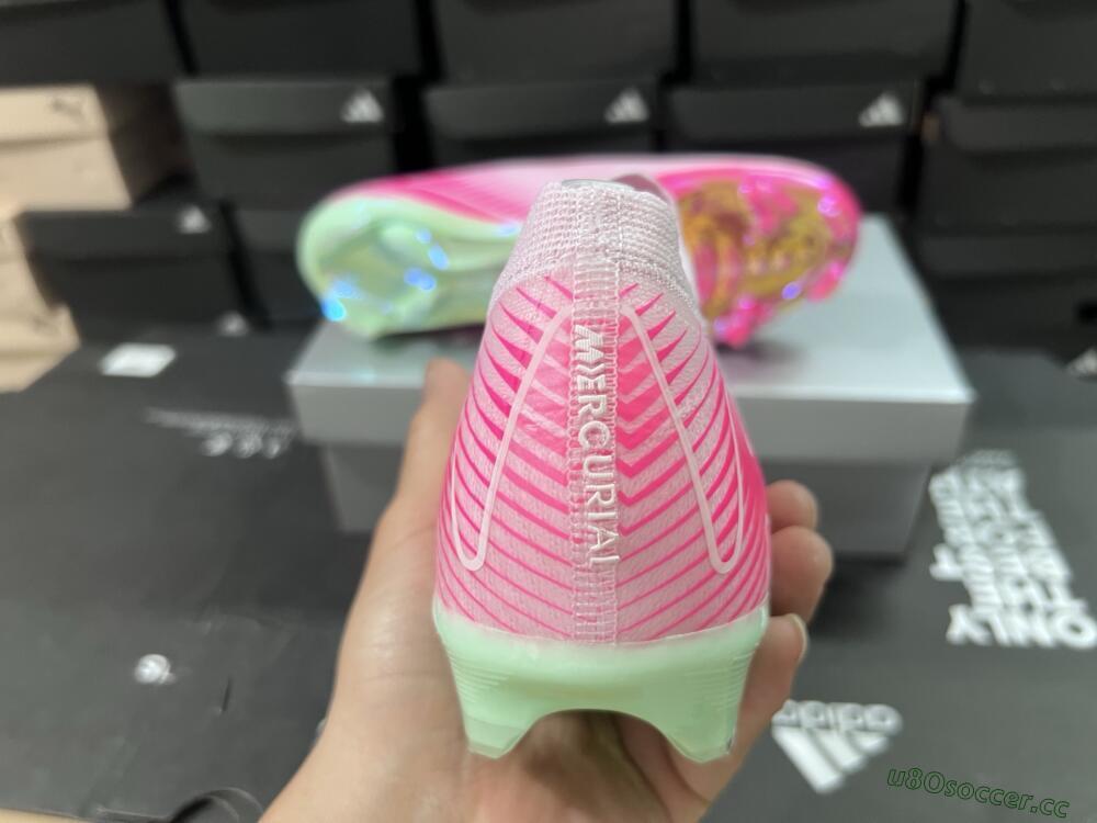 Unisex Nike Air Zoom Mercurial Vapor 16 Elite FG Firm Ground Low-Tops Football Boots - Pink/Red/Gold