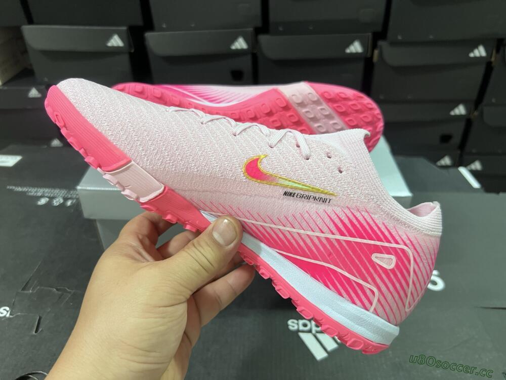 Unisex Nike Air Zoom Mercurial Vapor 16 Elite TF Artificial Turf Low-Tops Football Shoes - Pink/Gold/White