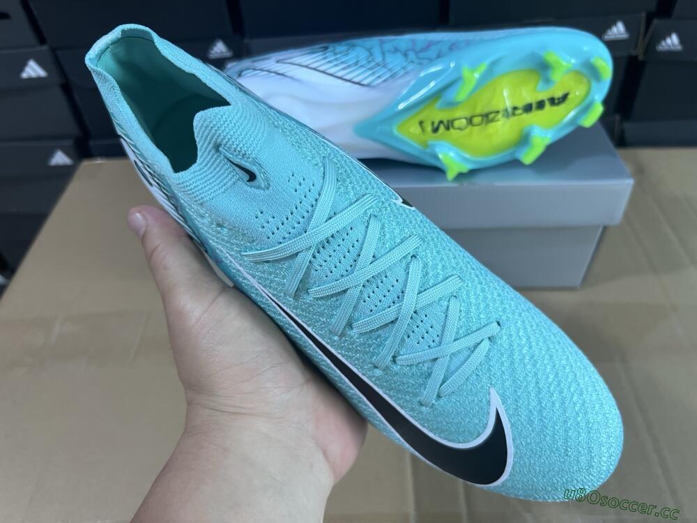 Unisex Nike Air Zoom Mercurial Vapor 16 Elite FG Firm Ground Low-Tops Football Boots - Blue/Black/White