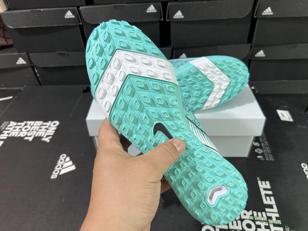 Unisex Nike Air Zoom Mercurial Vapor 16 Elite TF Artificial Turf Low-Tops Football Shoes - Jade/Black/White