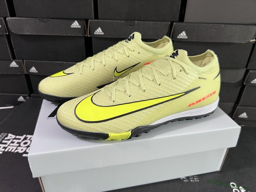 Men's Nike Air Zoom Mercurial Vapor 16 Elite TF Artificial Turf Low-Tops Football Shoes - Yellow/Black/Red