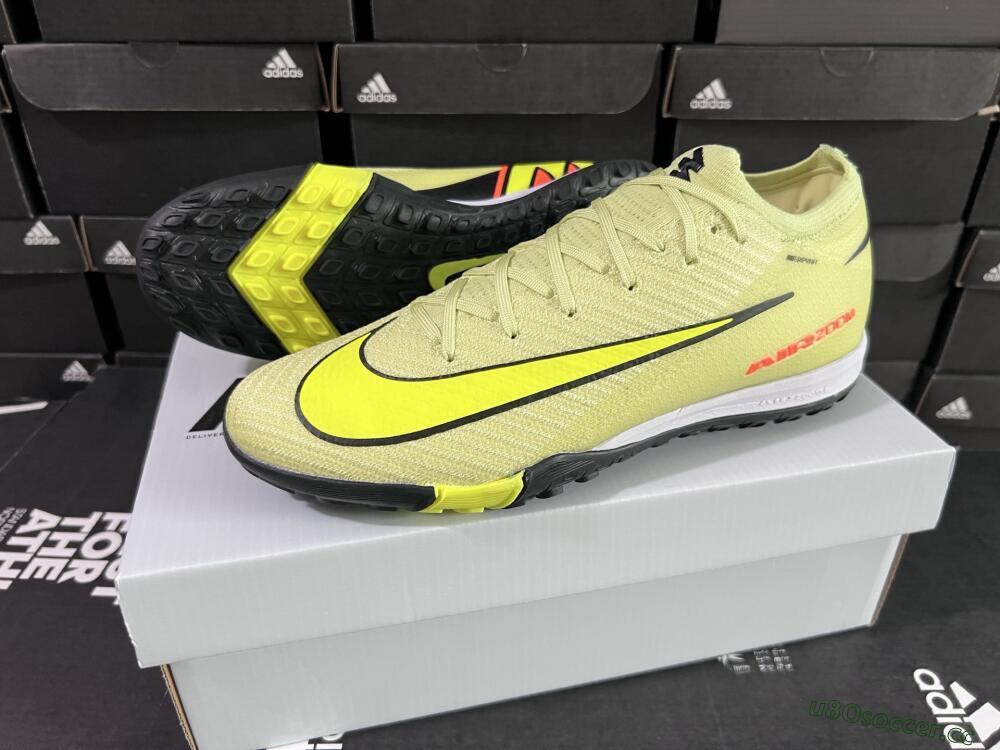 Men's Nike Air Zoom Mercurial Vapor 16 Elite TF Artificial Turf Low-Tops Football Shoes - Yellow/Black/Red