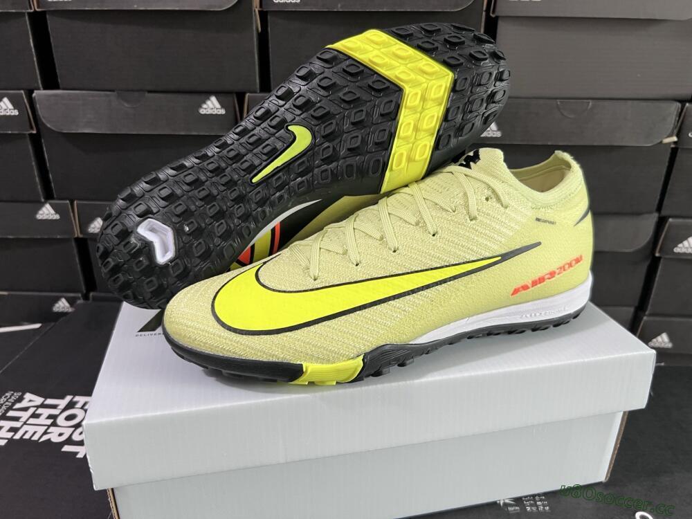 Men's Nike Air Zoom Mercurial Vapor 16 Elite TF Artificial Turf Low-Tops Football Shoes - Yellow/Black/Red